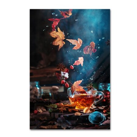 Trademark Fine Art Dina Belenko 'Briar Tea With Autumn Swirl' Canvas Art, 12x19 1X00867-C1219GG